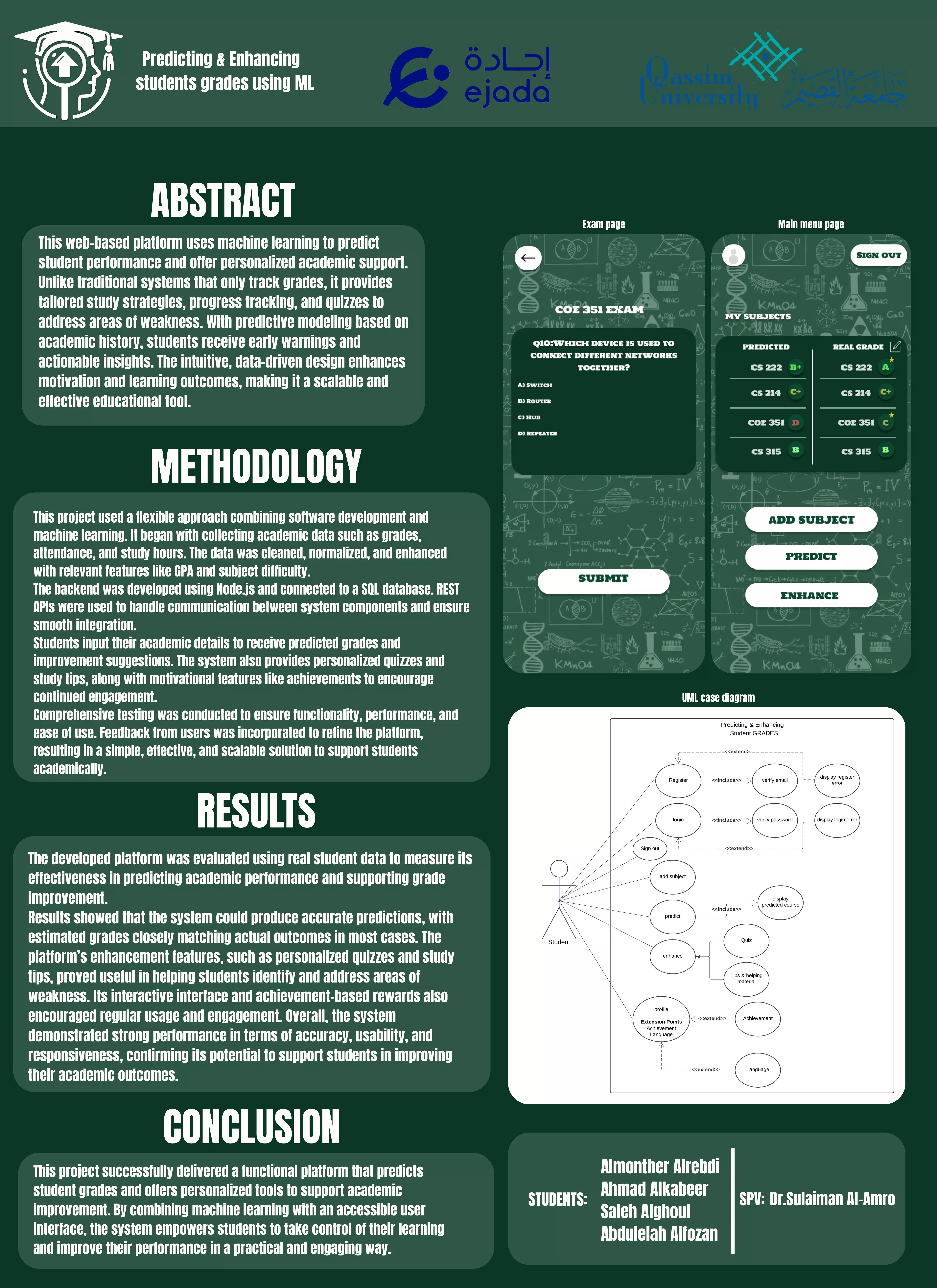 Predicting and enhancing students grade